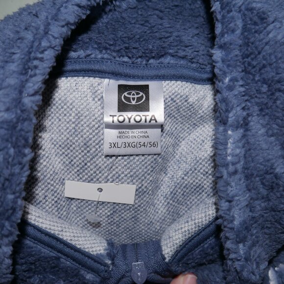 Official Toyota Men's Scenic Print Fleece 1/4 Zip Jacket Size S-3XL Big Blue Sky - Picture 13 of 13